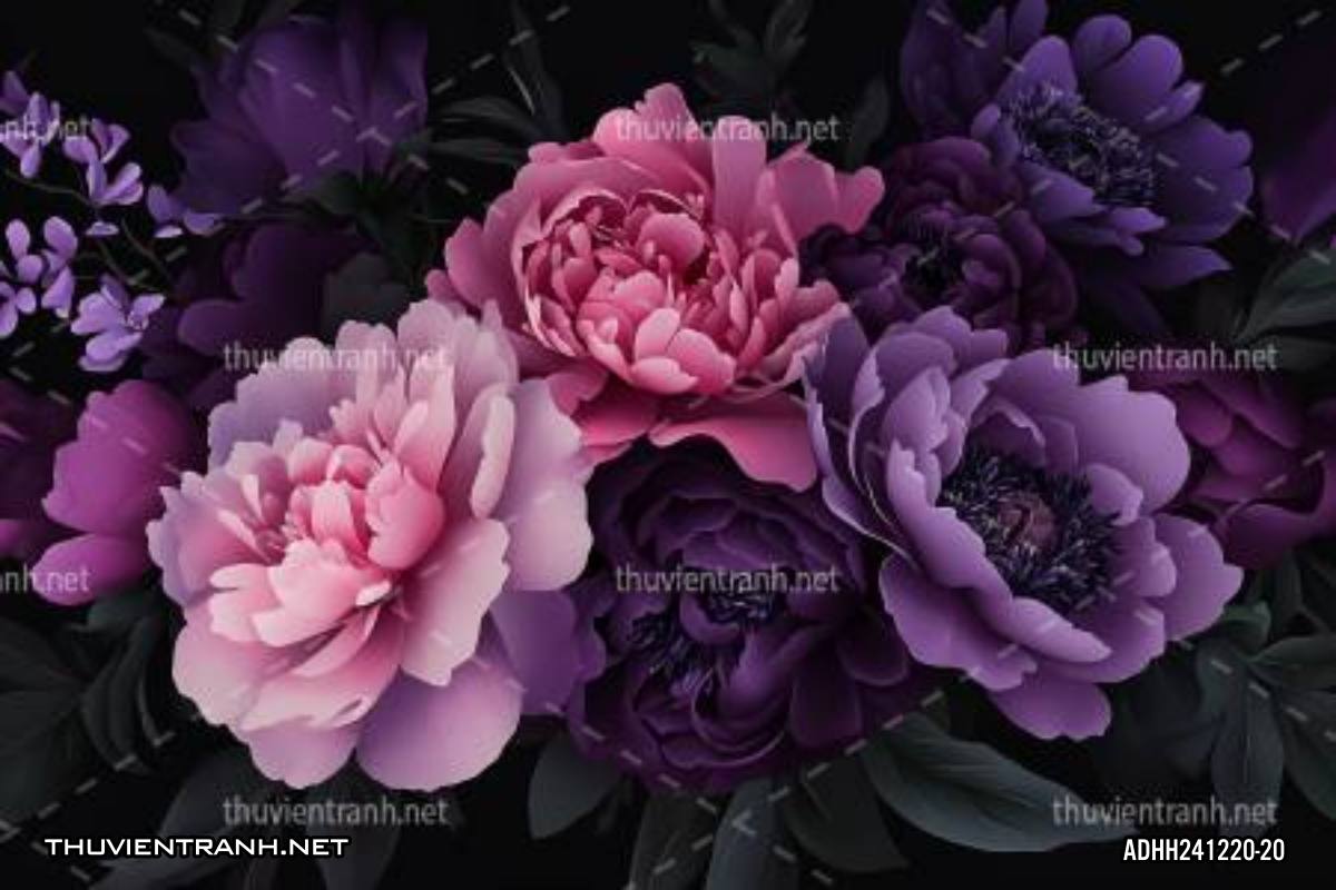 Tranh dán tường hoa - Tranh tường mới cập nhật