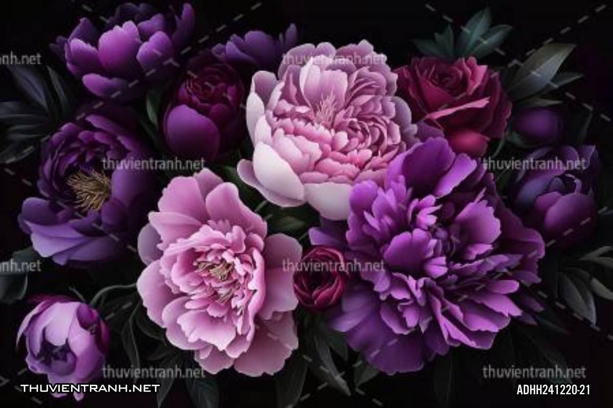 Tranh dán tường hoa - Tranh tường mới cập nhật