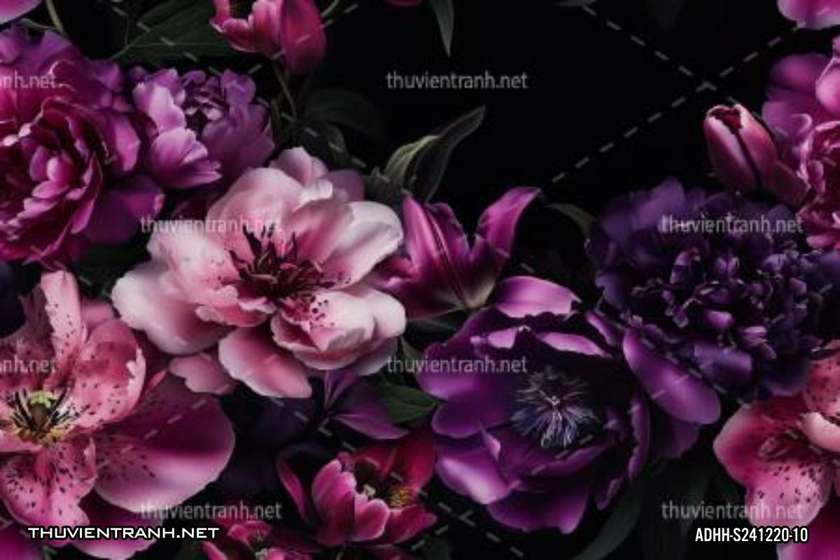 Tranh dán tường hoa. - Tranh tường mới cập nhật