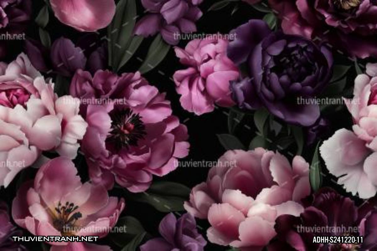 Tranh dán tường hoa. - Tranh tường mới cập nhật