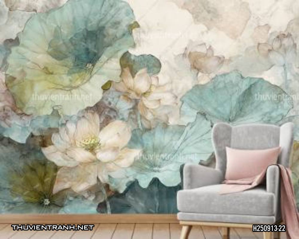Tranh dán tường hoa - Tranh tường chất lượng cao