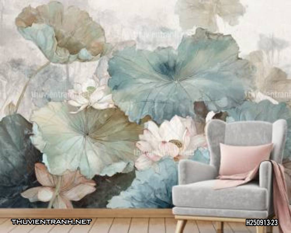 Tranh dán tường hoa - Tranh tường chất lượng cao