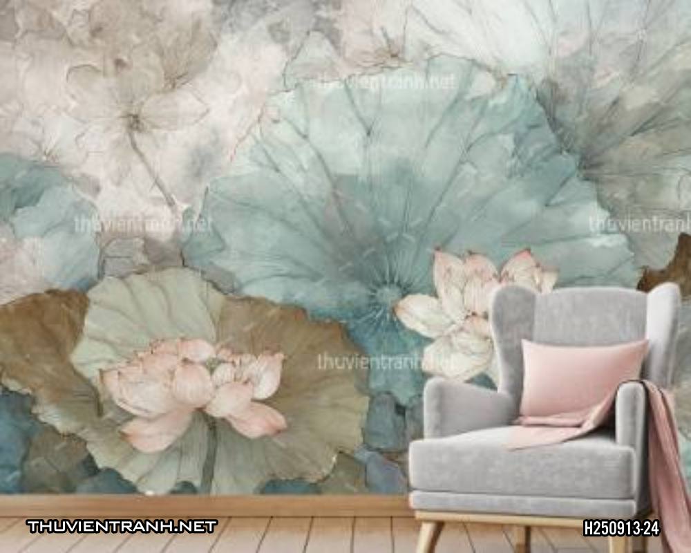 Tranh dán tường hoa - Tranh tường chất lượng cao
