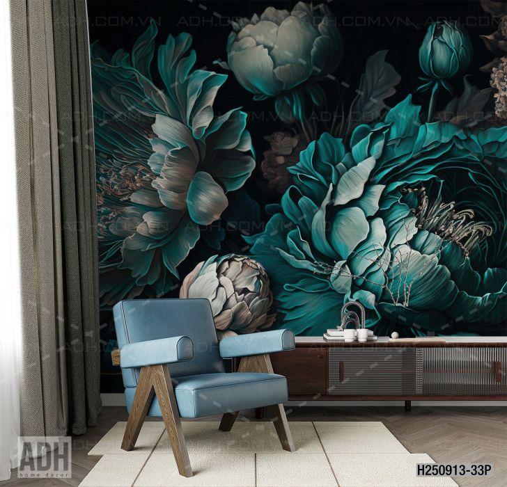 Tranh dán tường hoa - Tranh tường chất lượng cao