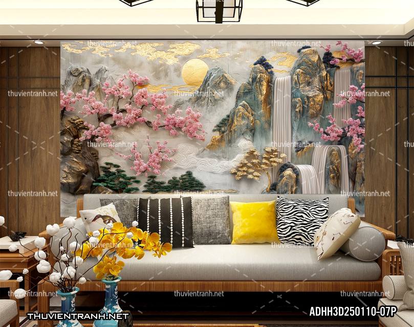 Tranh Phong Cảnh 3D giả đá cẩm thạch - Kết quả tìm kiếm tranh tường