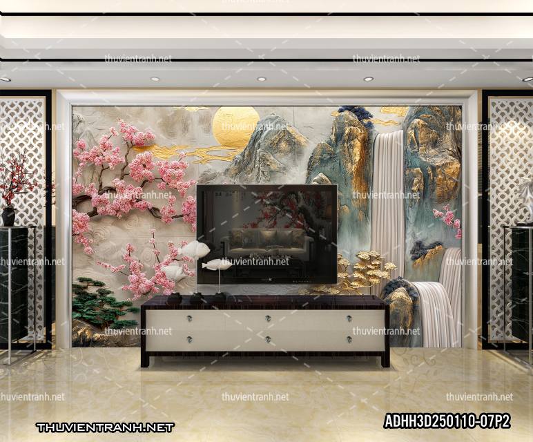 Tranh Phong Cảnh 3D giả đá cẩm thạch - Kết quả tìm kiếm tranh tường