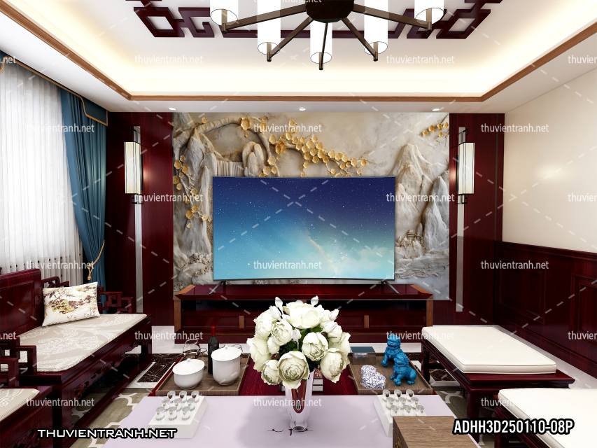 Tranh Phong Cảnh 3D giả đá cẩm thạch - Kết quả tìm kiếm tranh tường
