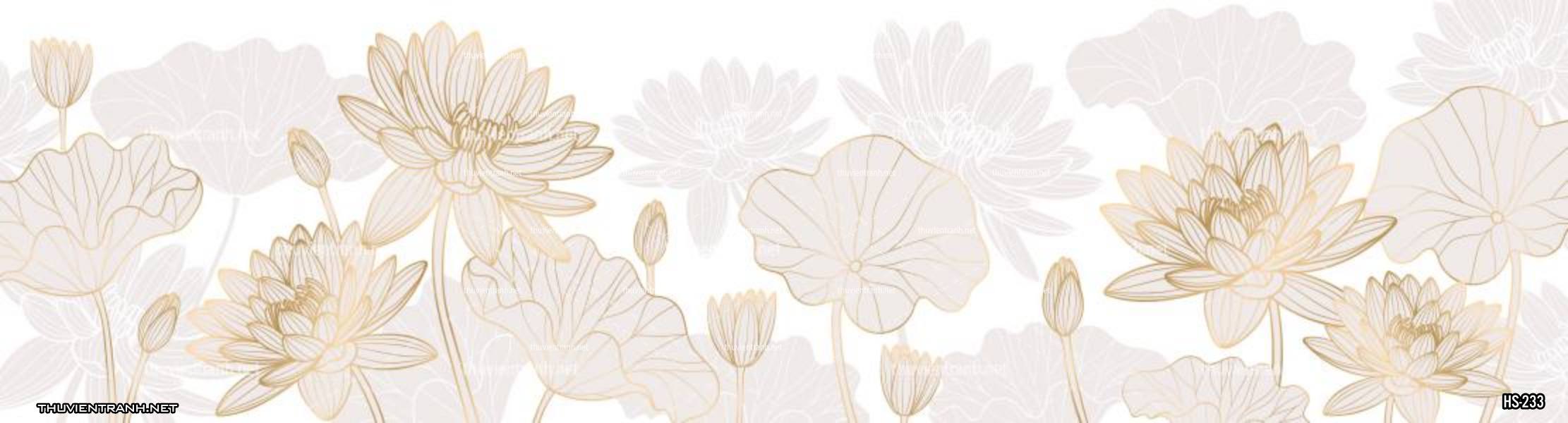 Tranh dán tường Hoa Sen - Tranh tường chất lượng cao