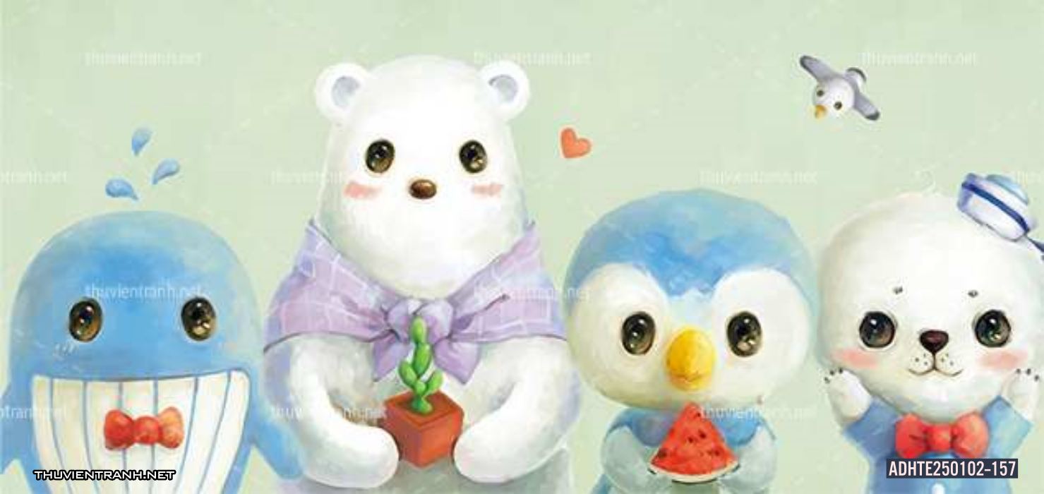 Nền tường trẻ em, tranh dán tường phòng cho bé - Tranh tường chất lượng cao