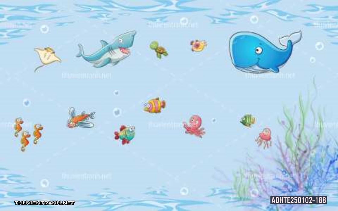 Nền tường trẻ em, tranh dán tường phòng cho bé - Tranh tường chất lượng cao