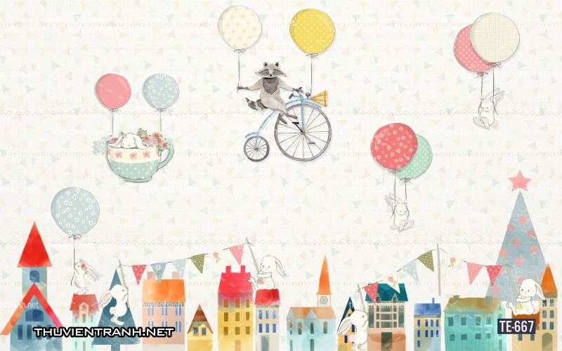 Tranh dán tường trẻ em - Tranh tường chất lượng cao