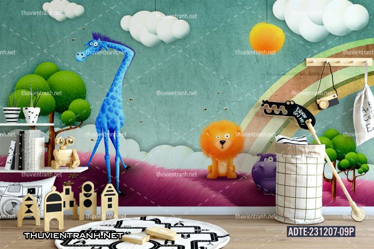 Tranh dán tường phòng cho  trẻ em - Kết quả tìm kiếm tranh tường