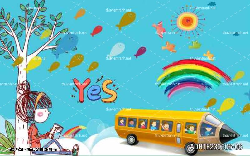 Tranh dán tường phòng cho  trẻ em - Tranh tường chất lượng cao