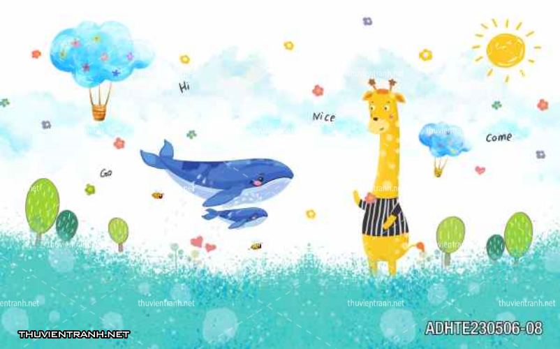 Tranh dán tường phòng cho  trẻ em - Tranh tường chất lượng cao