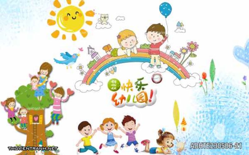 Tranh dán tường phòng cho  trẻ em - Tranh tường chất lượng cao