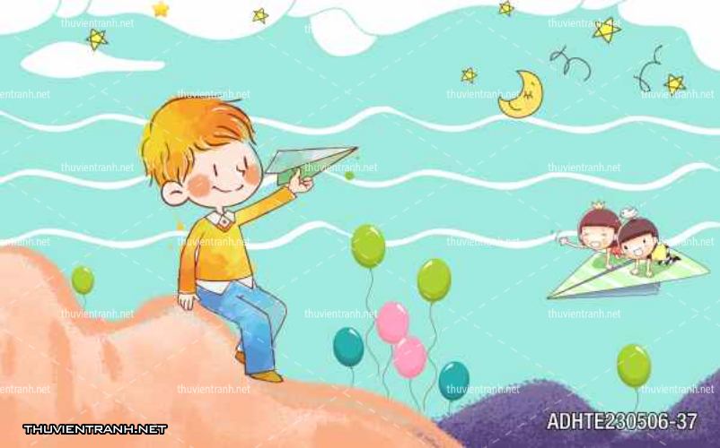 Tranh dán tường phòng cho  trẻ em - Tranh tường chất lượng cao