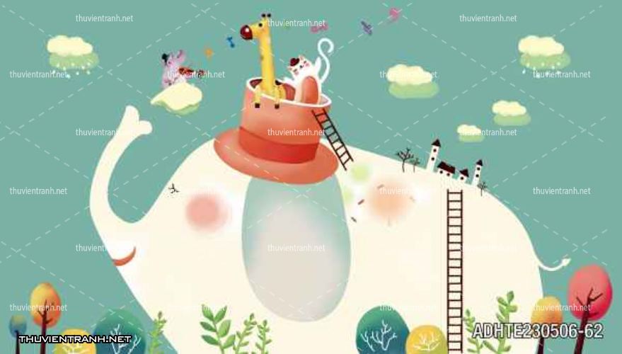  Tranh dán tường phòng cho  trẻ em - Tranh tường chất lượng cao