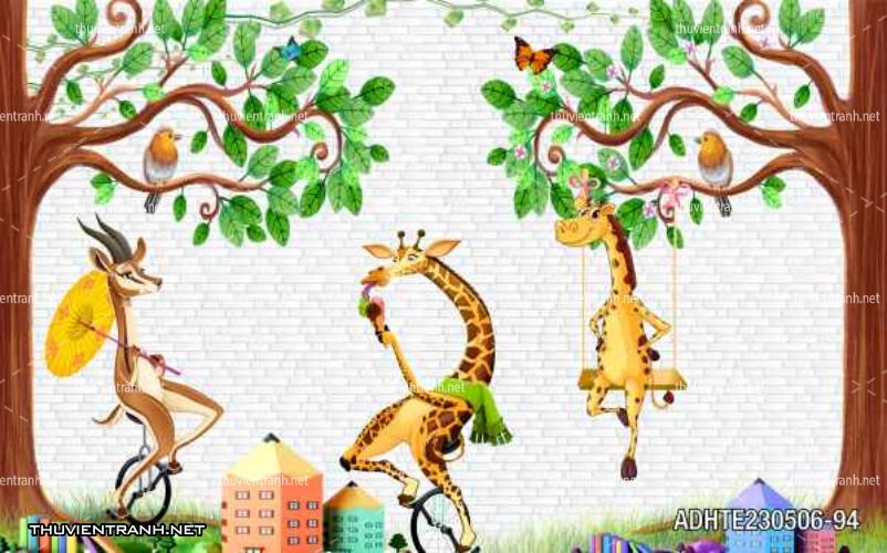  Tranh dán tường phòng cho  trẻ em - Tranh tường chất lượng cao