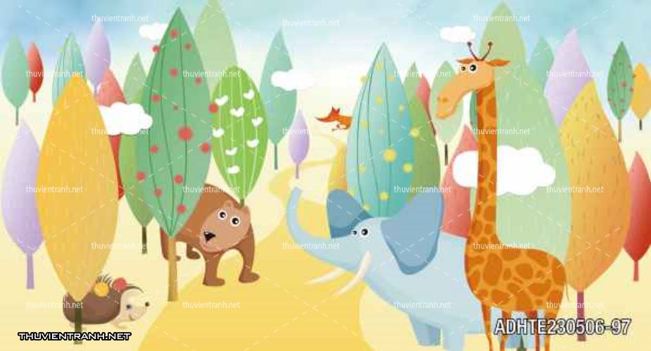  Tranh dán tường phòng cho  trẻ em - Tranh tường chất lượng cao