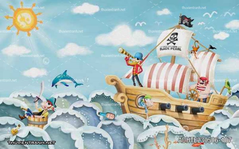  Tranh dán tường phòng cho  trẻ em - Tranh tường chất lượng cao
