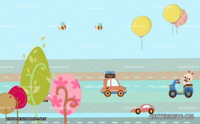  Tranh dán tường phòng cho  trẻ em - Tranh tường chất lượng cao