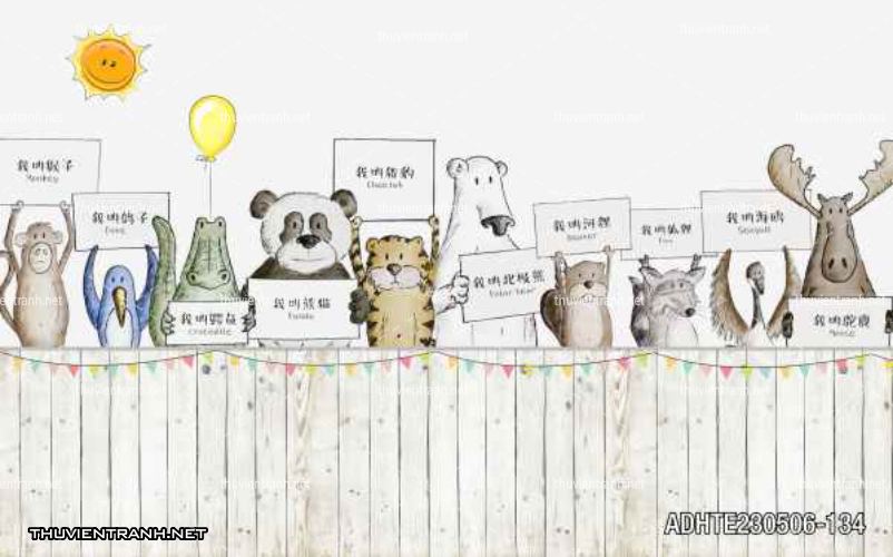Tranh dán tường phòng cho  trẻ em - Tranh tường chất lượng cao