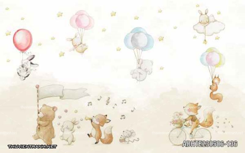 Tranh dán tường phòng cho  trẻ em - Tranh tường chất lượng cao