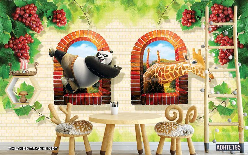 Tranh dán tường trang trí phòng ngủ trẻ em - Tranh tường chất lượng cao