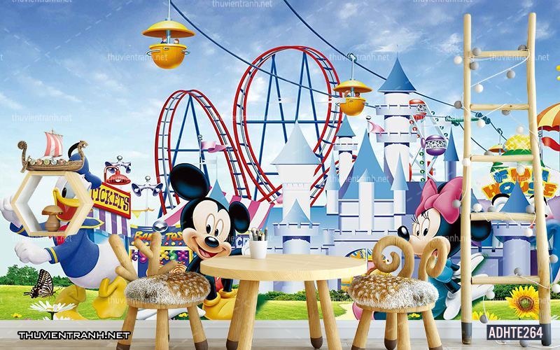 Tranh dán tường trang trí phòng ngủ trẻ em - Tranh tường chất lượng cao