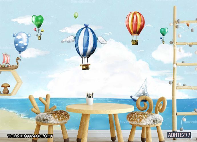 Tranh dán tường trang trí phòng ngủ trẻ em - Tranh tường chất lượng cao