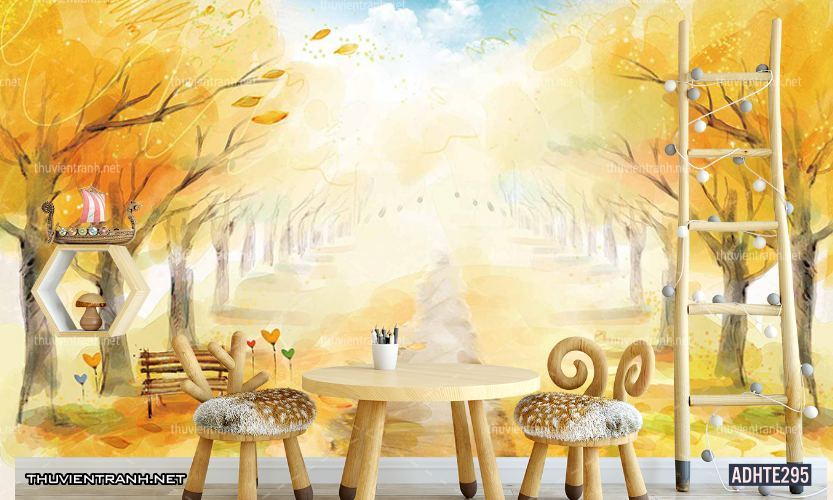 Tranh dán tường trang trí phòng ngủ trẻ em - Tranh tường chất lượng cao