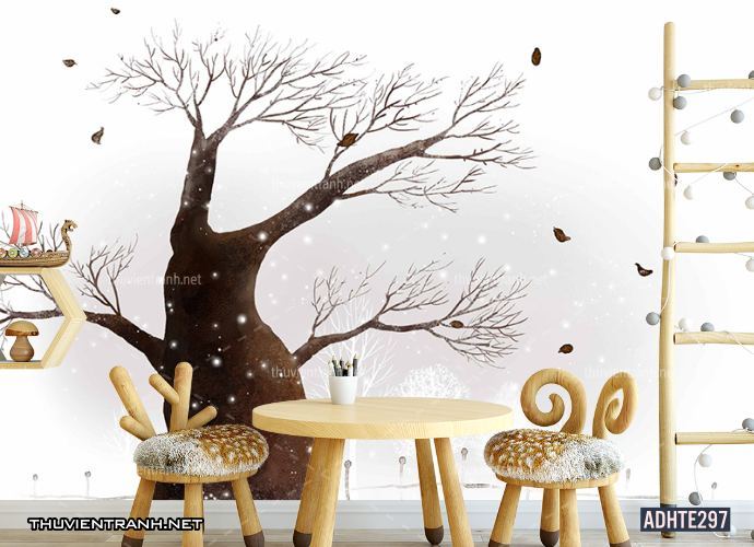 Tranh dán tường trang trí phòng ngủ trẻ em - Tranh tường chất lượng cao