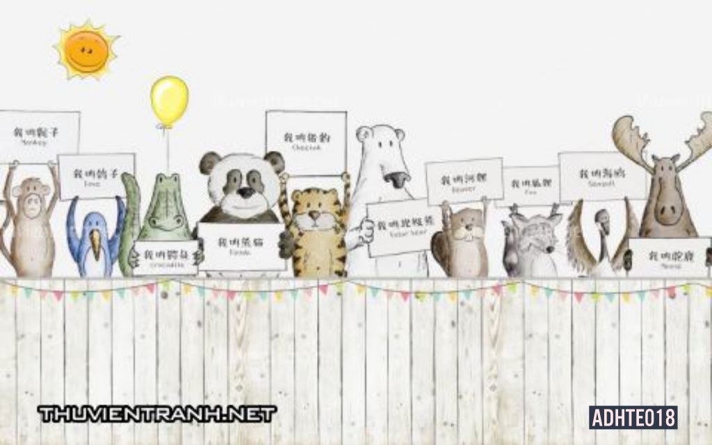 Tranh dán tường  trẻ em - Tranh tường chất lượng cao