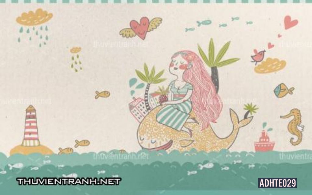 Tranh dán tường  trẻ em - Tranh tường chất lượng cao