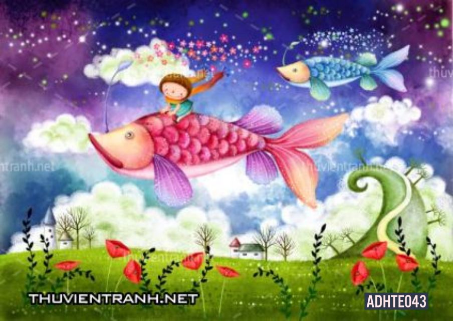 Tranh dán tường  trẻ em - Tranh tường chất lượng cao