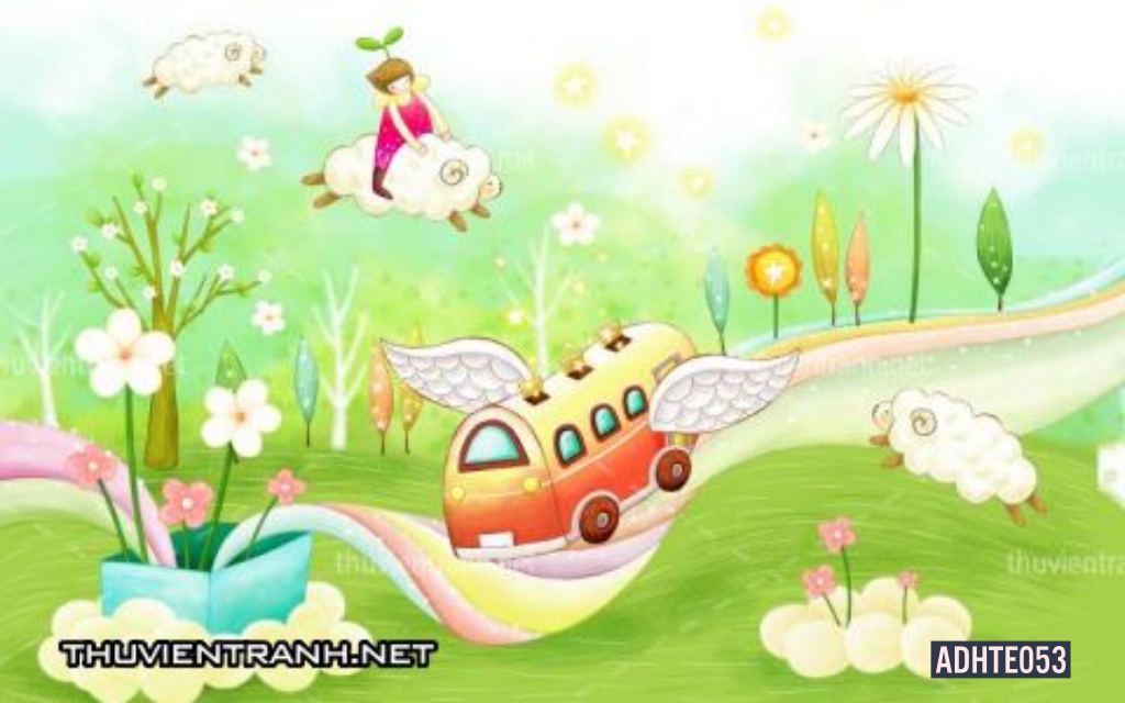 Tranh dán tường  trẻ em - Tranh tường chất lượng cao