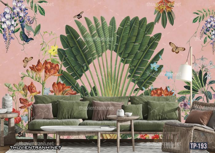 Tranh dán tường Hoa lá nhiệt đới, Tropical Leaves - Kết quả tìm kiếm tranh tường