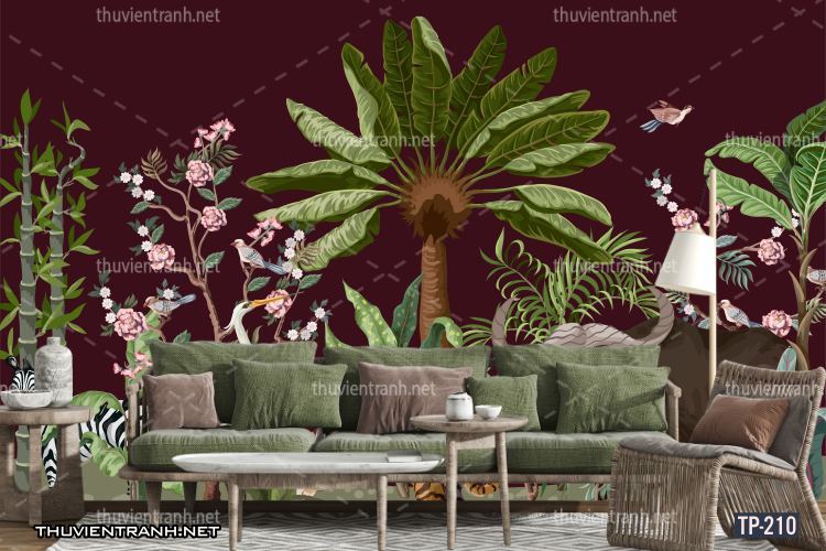 Tranh dán tường Hoa lá nhiệt đới, Tropical Leaves - Kết quả tìm kiếm tranh tường
