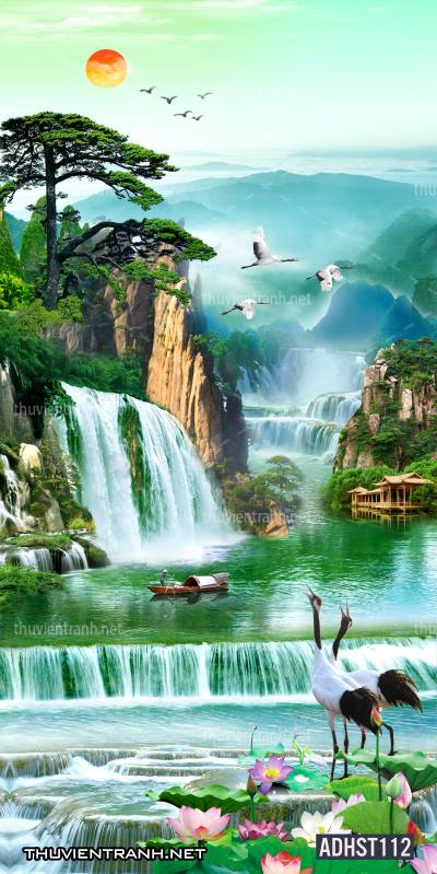 Tranh thác nước, thác nước đứng, thiên nhiên, waterfall, tranh dán tường thác nước, tranh 3D, tranh phong cảnh 3D - Kết quả tìm kiếm tranh tường